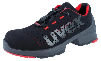 Zdjęcie produktu dla Uvex 8546, Unisex, Dorosły, Obuwie ochronne, Czarny, Szary, Czerwony, FO, S1, Sznurowane zamknięcie