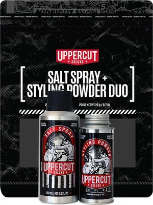 Obrázek produktu pro Uppercut Deluxe – dárková sada – pudr + mořská sůl na vlasy 20 g + 150 ml