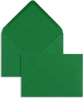 Produktbild von Briefumschläge C6 100g/qm gummiert VE=100 Stück dunkelgrün