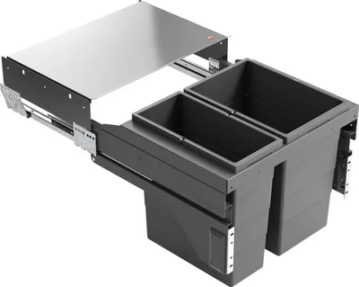 Image de Collecteur de déchets Hailo 3610951 CS Slide Cargo-Soft Short 20 + 14 litres