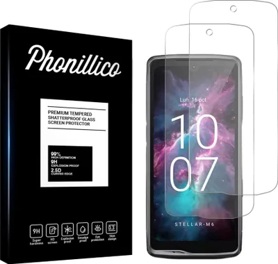 Image de Verre trempé pour Crosscall Stellar M6/M6E [2 pièces] Protection d'écran Screen Protector Film Anti-Rayures Glas Resistant Phonillico®