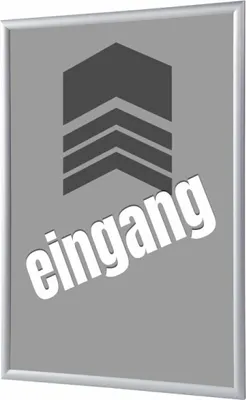 Produktbild von Showdown Klapprahmen - DIN A1 - Komplett-Set - Eingang Deutsch - Grau/Silber