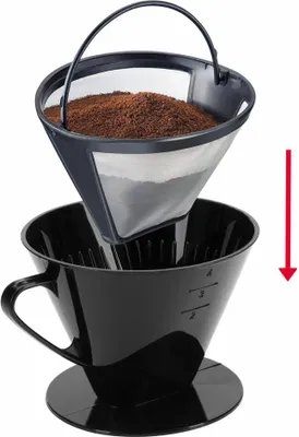 Imagen del producto de Westmark, juego de 2 piezas: filtro permanente para café + filtros de café, tamaño 4,1 x 24432260, filtro permanente