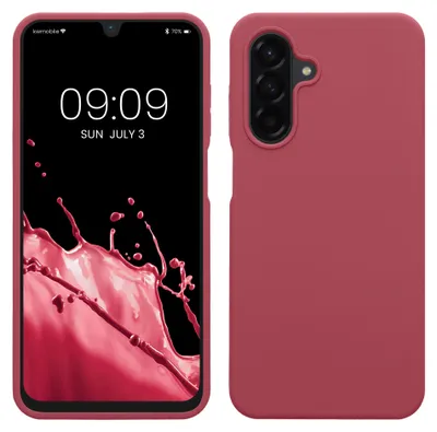Produktbild von kwmobile Handyhülle für Samsung Galaxy A26 5G Hülle - Case Silikon - Kabelloses Laden - Schutzhülle Cover in Dark Rose