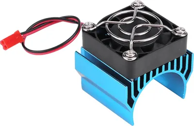 Image de Radiateur avec ventilateur de refroidissement pour 1 /10 échelle électrique RC voiture 540 /550 3650 moteur (bleu)