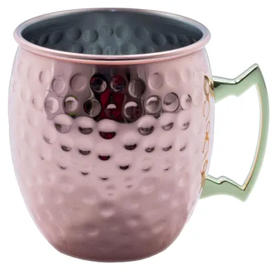 Produktbild von AcMax Moscow Mule Becher Kupferbecher gehämmert Cocktail Tasse mit Hammerschlag