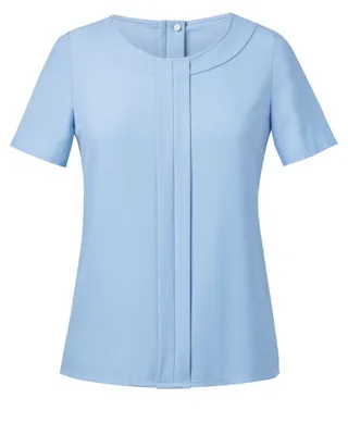 Image de Brook Taverner - Chemisier « Verona » à manches courtes pour femmes LT4987 (50 DE) (bleu ciel)