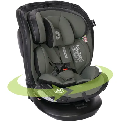 Produktbild von Lorelli Auto Kindersitz Aviator, Mitwachsender Autositz mit Isofix i-Size 40-150cm, Babysitz ab Geburt, 360 Grad drehbar, grün
