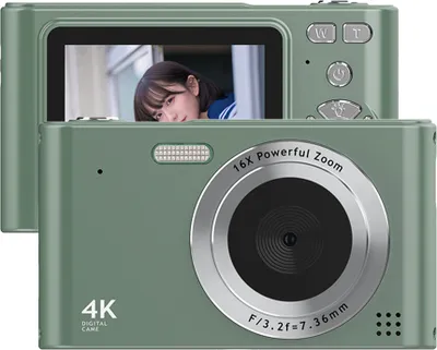 Produktbild von Kamera cyfrowa 4K, cyfrowa kamera wideo 48 MP, ekran 2,4 cala, 16-krotny zoom cyfrowy, zabezpieczenie przed wstrząsami
