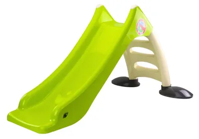 Immagine prodotto di Scivolo da giardino per bambini, scaletta a 3 gradini, colore lime, 75 cm