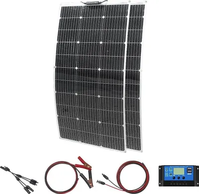 Obrázek produktu pro Solární panel, flexibilní design, vysoká účinnost, sada solárního panelu 200 W