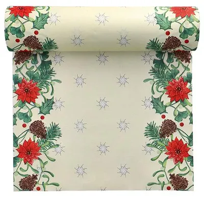 Produktbild von 6 Tischläufer, stoffähnlich, Airlaid 24 m x 40 cm "Winterly"