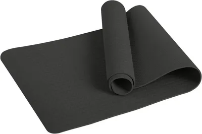 Obrázek produktu pro Yogamata Fitnessmat – Tréninková podložka pro pilates – Pohodlné cvičení – Extra tlumící vrstva – Tloušťka 6 mm – Černá barva