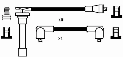 Produktbild von Ngk Zündleitungssatz  5406