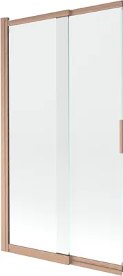 Immagine prodotto di Mexen Fox paratia da vasca da bagno a 2 ante scorrevoli 100 x 150 cm, trasparente, rame spazzolato - 891-100-002-65-00