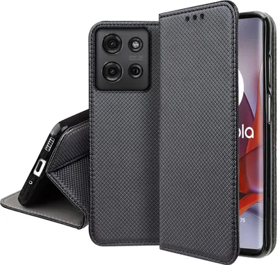 Zdjęcie produktu dla Etui do Motorola Moto G75 5G SMART MAGNET CASE PORTFEL + SZKŁO 9H
