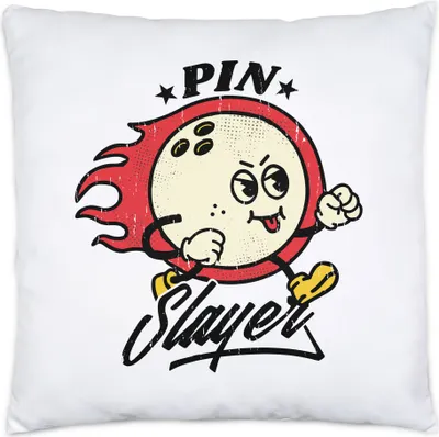 Produktbild von Pin Slayer Kissen Bowling Bowlingball Bowlingbahn Kegelbahn Kegeln Kegelball Spiel Sport Pins Freizeit Hobbie