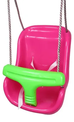 Produktbild von Babyschaukel Rosa, 28x36x42 cm, 10 mm PP-Seil, 185 cm Seillänge