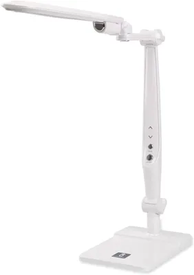 Produktbild von Aigostar LED Schreibtischlampe mit 3 Farbtemperatur stufenlos dimmbar, 3300K-6000K, Mehrwinklige Drehung, Touch Bedienung Tischleuchten Bürolampe Nachttischlampe Leselampe