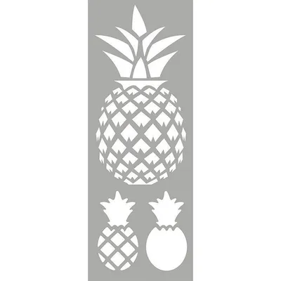 Produktbild von Plastikschablone 15 x 40 cm - Ananas