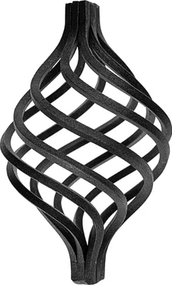 Produktbild von Zierkorb Kugel 190X120Mm (18Mm) Schnörkel Schmiedeeisen Zwirbel Korbzwirbel Für Zäune Und Tore