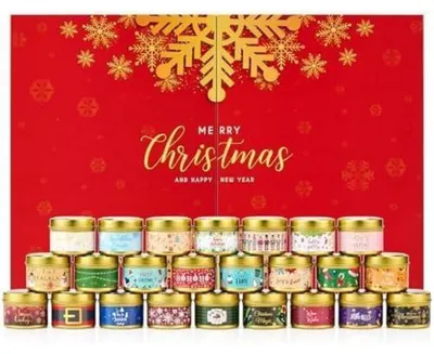 Produktbild von Adventskalender Duftkerzen 2026 mit 24 Kerzen für Erwachsene & Paare