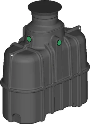 Produktbild von Regenwasser Schmaltank 3000 Liter AQUA-SLIM komplett