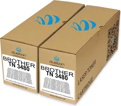 Zdjęcie produktu dla 2 szt. TN3480, TN-3480 – czarny toner do drukarek, kompatybilny z modelami Brother DCP-L5500, L6600, HL-L5000, L5100, L5200, L6250, L6300, L6400, MFC-L5700, L5750, L6800, L6900