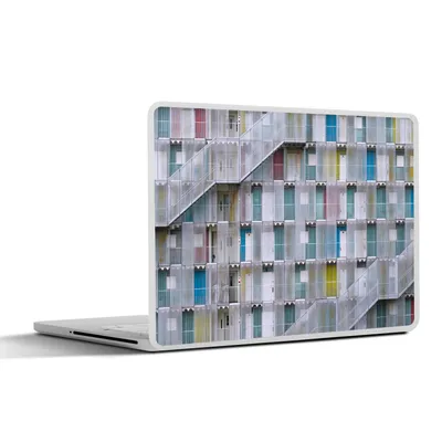 Produktbild von MuchoWow® Laptop Aufkleber Sticker Cover Wohnungen - Türen - Architektur - Treppe 30x22 cm - Laptop-Sticker