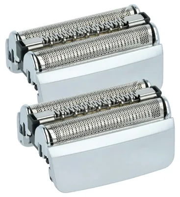 Produktbild von vhbw 2x Ersatz-Scherköpfe kompatibel mit Braun Series 8 Elektrorasierer, Silber