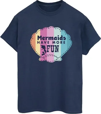 Produktbild von Disney - "The Little Mermaid Fun" T-Shirt für Damen BI31050 (S) (Marineblau)