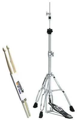 Produktbild von Tama Hihat Maschine HH45WN Stage Master mit Schlagzeugstöcken