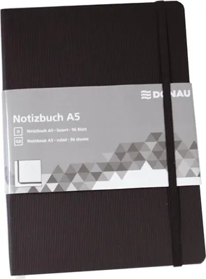 Produktbild von Zápisník Donau A5 čierny, linajkový