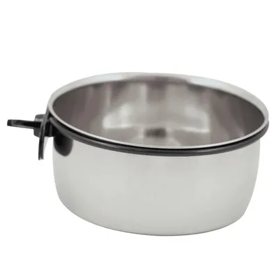 Image de Ecuelle métallique pour perroquets en acier vissé - 300 ml
