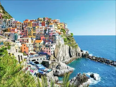 Produktbild von Leinwandbild Manarola Cinque Terre 116x84 cm
