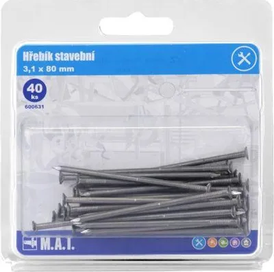 Image de clou de construction 80x3,1mm (40pcs)