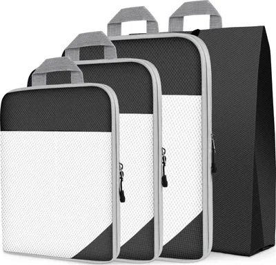 Produktbild von Travel Organiser Set 3 Taschen und kompakte Schuhhülle Schwarz