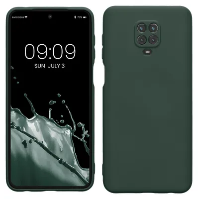 Produktbild von kwmobile Hülle kompatibel mit Xiaomi Redmi Note 9S / 9 Pro / 9 Pro Max Hülle - gummierte TPU Silikon Handyhülle - Schutzhülle für kabelloses Laden -