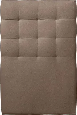 Productafbeelding van Gestoffeerde hoofdbord - Gestikt - Taupekleurige fluwelen stof - 90 cm