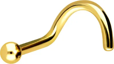 Produktbild von Nasenpiercing, Nasenstecker Chirurgenstahl Nasenstecker Spirale KUGEL