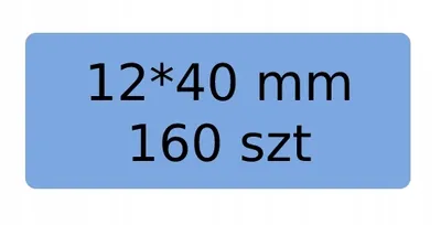 Obrázek produktu pro .NIIMBOT Nálepky Samolepky Modrá 12*40mm 160ks