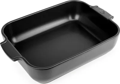 Produktbild von Peugeot rechteckige Auflaufform Appolia Ofenform Keramik Satin-Schwarz 32 cm 61500