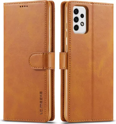 Produktbild von Samsung Galaxy A23 Hülle, Klapphüllen Brieftasche Leder Magnetverschluss Ständer Schutzhülle für Galaxy A23 Gelb