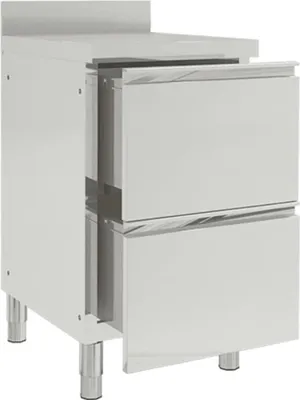 Obrázok produktu pre vidaXL Komerčná kuchynská skrinka s 2 zásuvkami 50x60x96 cm