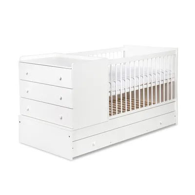 Produktbild von Kinderbett 80x120 CORNY - weiß