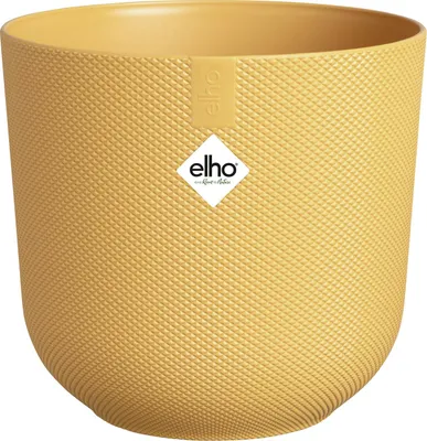 Produktbild von elho® Übertopf Jazz Ambergelb rund Ø 14 cm - Kunststoff