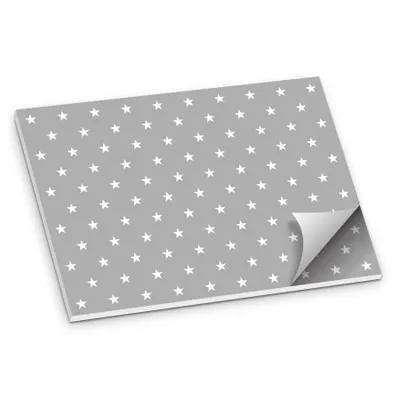 Produktbild von itenga Platzset Tischset "Sterne" Grau Weiß DIN A3 50 Blatt
