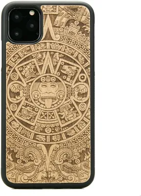 Produktbild von Holzhülle für iPhone 11 PRO MAX AZTEC CALENDAR ANIEGRE