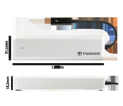 Zdjęcie produktu dla Transcend JetDrive 855, 960 GB, 1600 MB/s, 10 Gbit/s, Srebrny