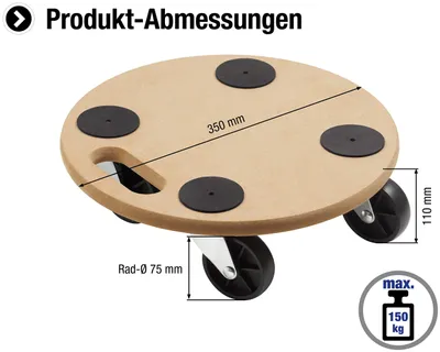 Zdjęcie produktu dla Platforma Meister Ø 35 cm 150 kg